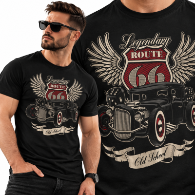 KOSZULKA ŚMIESZNA ROUTE 66